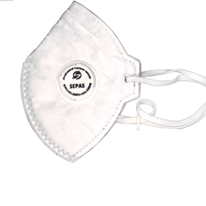ماسک تنفسی N95 سپاس مدل پنج لایه سوپاپدار FFP2 8222