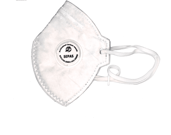 ماسک تنفسی N95 سپاس مدل پنج لایه سوپاپدار FFP2 8222